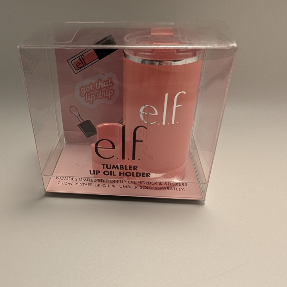 e.l.f. X Stanley Coral Tumbler Lip Oil Holder